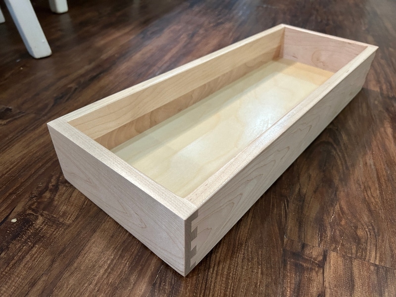 Maple dovetail drawer box
